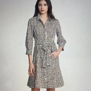 Kate Spade Cotton Coffee Bean Shirt Dress Size 4